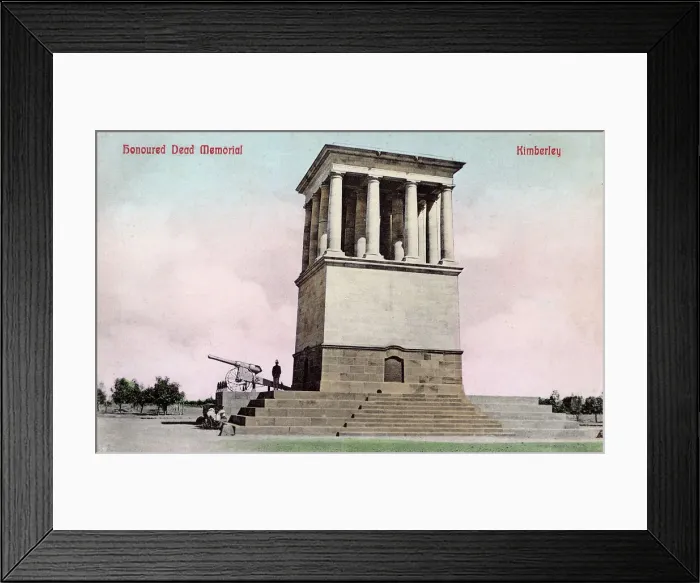 Framed Print : Memorial, Kimberley, Northern Cape Province, South Africa Framed Print : Memorial, Kimberley, Northern Cape Province, South Africa