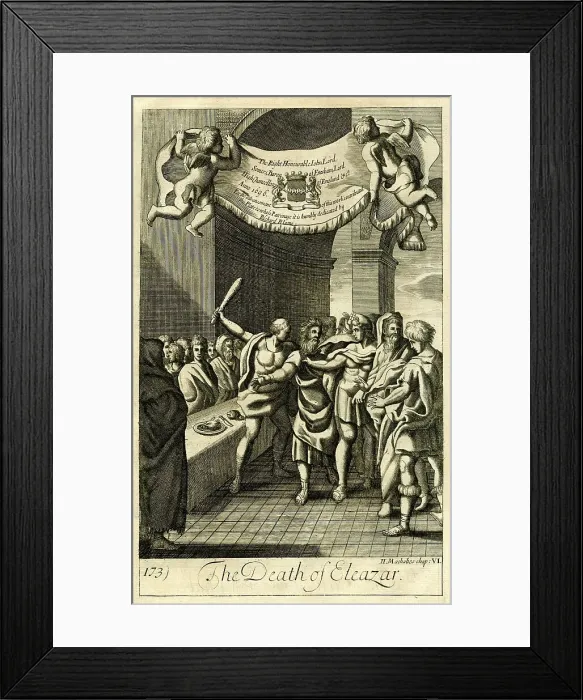 Framed Print : The death of Eleazar Framed Print : The death of Eleazar