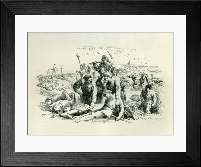 Framed Print : Henry V - after the battle.. 1862 Framed Print : Henry V - after the battle.. 1862