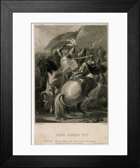 Framed Print : Shakespeare - King Henry IV Framed Print : Shakespeare - King Henry IV