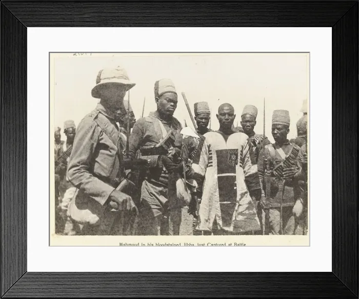 Framed Print : Photograph: Mahmud in his bloodstained Jibba Framed Print : Photograph: Mahmud in his bloodstained Jibba
