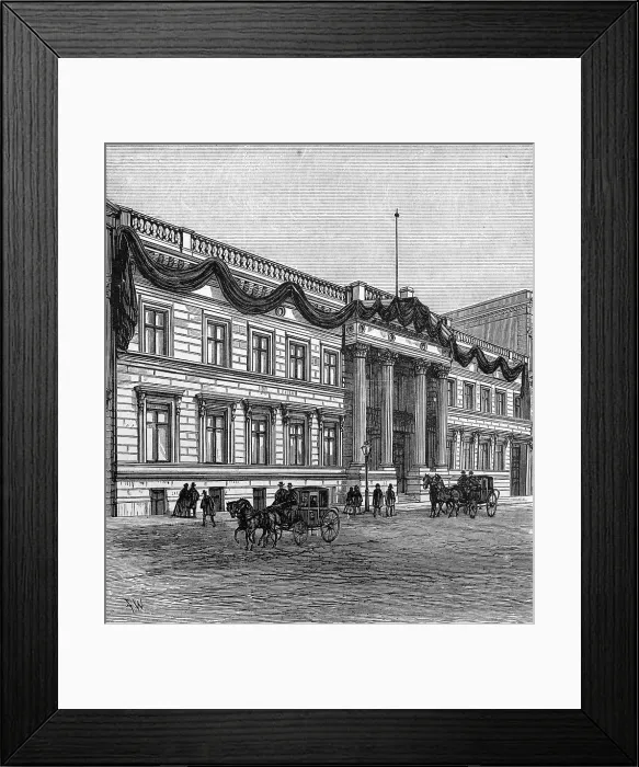 Framed Print : British Embassy at Berlin 1888 Framed Print : British Embassy at Berlin 1888