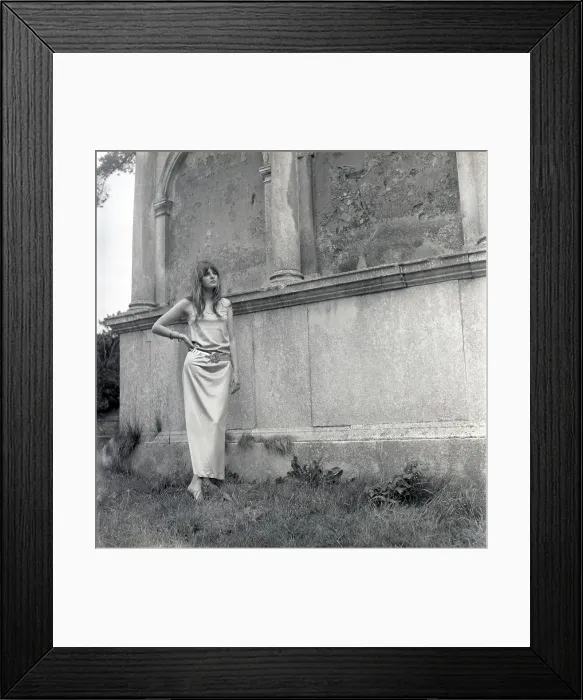 Framed Print : Model posing in a graveyard Framed Print : Model posing in a graveyard