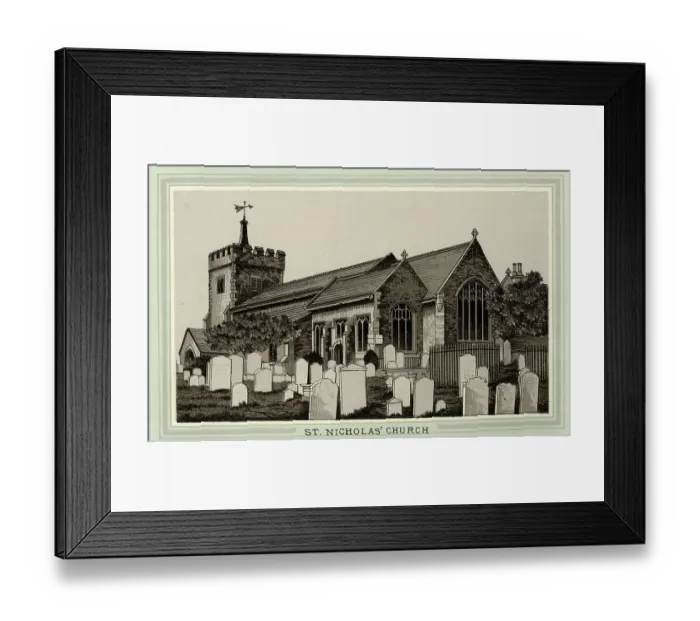 Framed Print : St Nicholas Church, Brighton, Sussex Framed Print : St Nicholas Church, Brighton, Sussex