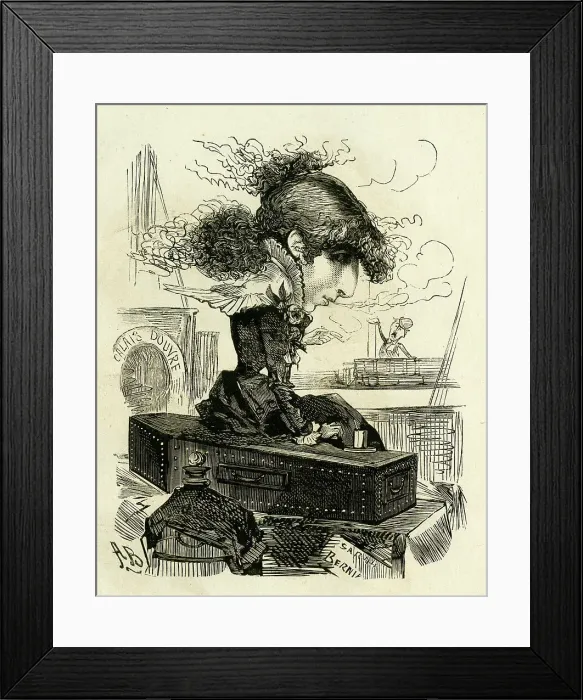 Framed Print : Bryan Entracte 24 1884 1880s Victorian Morbid Framed Print : Bryan Entracte 24 1884 1880s Victorian Morbid