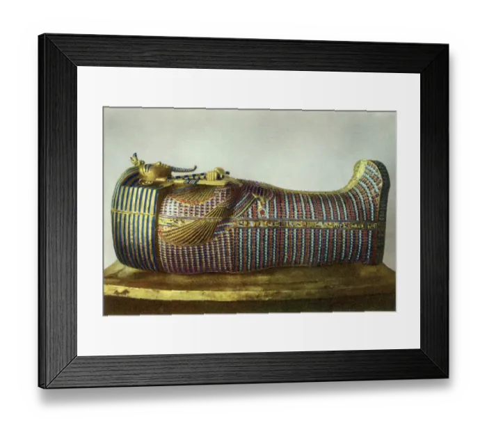Framed Print : Second coffin of Tutankhamun Framed Print : Second coffin of Tutankhamun
