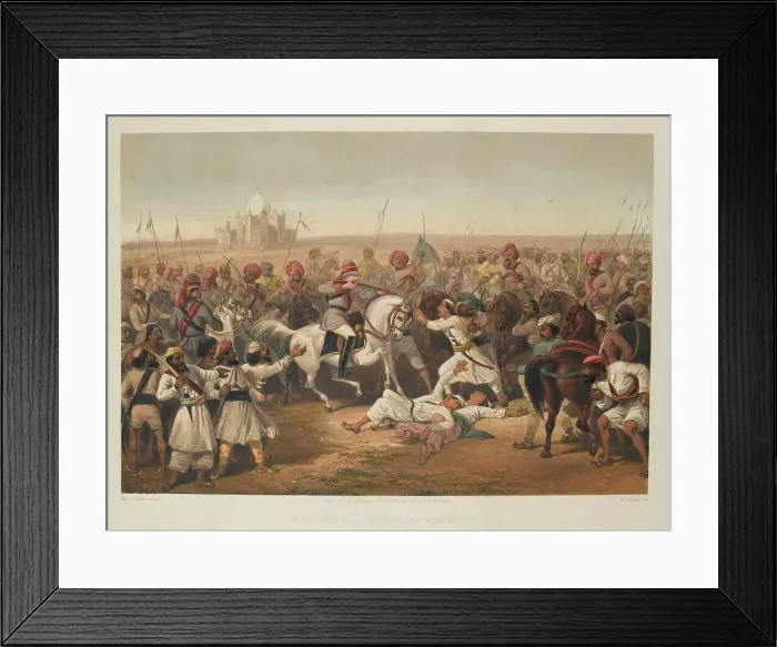 Framed Print : ?Capture & Death of the Shahzadaghs?, 1857 Framed Print : ?Capture & Death of the Shahzadaghs?, 1857