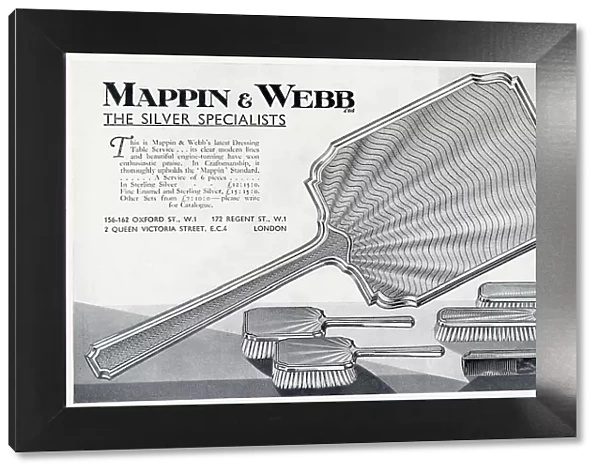 Mappin & Webbs dressing table services. Date: 1932