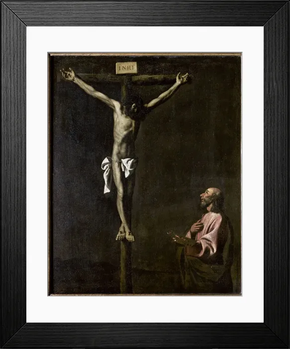 Framed Print : Saint Luke Painting the Crucifixion, by Zurbaran