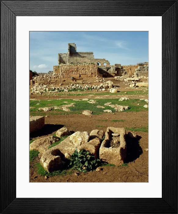 Framed Print : Syria. Rueiha. Dead Cities. Northwest Syria. Roman Empire Framed Print : Syria. Rueiha. Dead Cities. Northwest Syria. Roman Empire