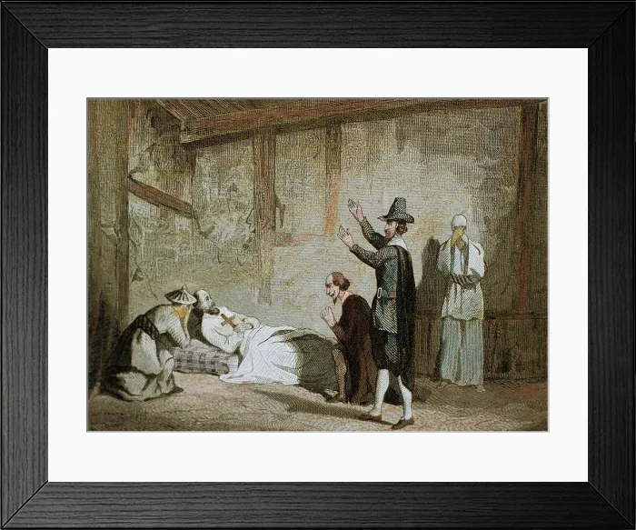 Framed Print : Death of Saint Francis Xavier (1506-1552) in Shangchuan Framed Print : Death of Saint Francis Xavier (1506-1552) in Shangchuan