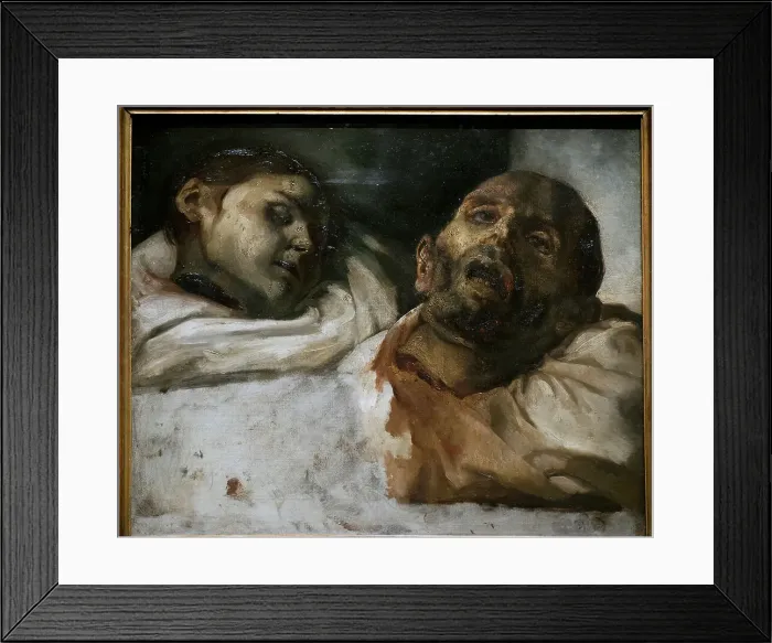 Framed Print : The Severed Heads, c. 1819, by Jean-Louis Andre Theodore Framed Print : The Severed Heads, c. 1819, by Jean-Louis Andre Theodore
