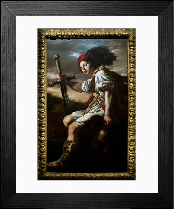 Framed Print : David with the Head of Goliath. 1620s by Domenico Fetti Framed Print : David with the Head of Goliath. 1620s by Domenico Fetti