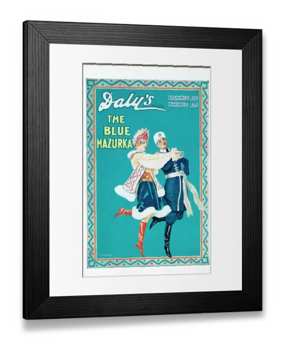Framed Print : The Blue Mazurka Framed Print : The Blue Mazurka