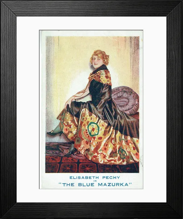 Framed Print : The Blue Mazurka - Elisabeth Pechy Framed Print : The Blue Mazurka - Elisabeth Pechy
