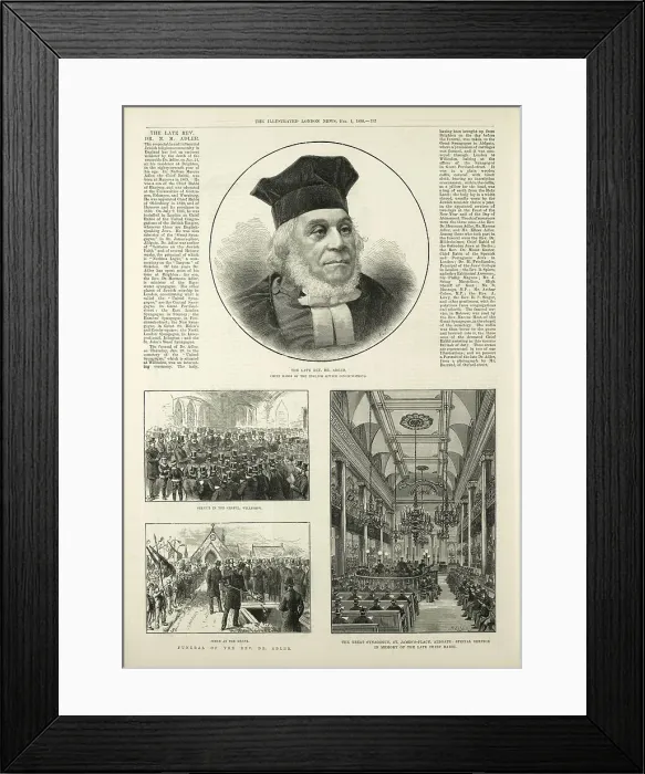 Framed Print : Late Rev. Dr Adler, Chief Rabbi Framed Print : Late Rev. Dr Adler, Chief Rabbi