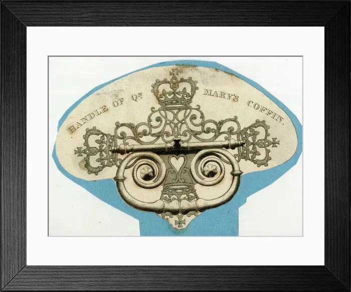 Framed Print : Handle of Queen Mary II's coffin Framed Print : Handle of Queen Mary II's coffin