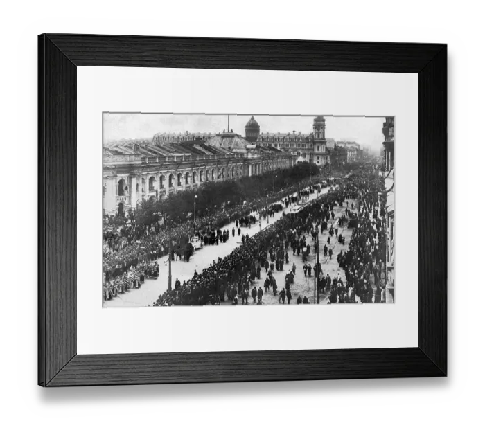Framed Print : Funeral with military honours during Revolution, Russia Framed Print : Funeral with military honours during Revolution, Russia