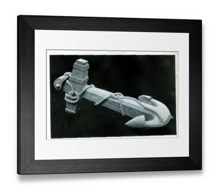 Framed Print : Funerary Monument - Anchor Framed Print : Funerary Monument - Anchor