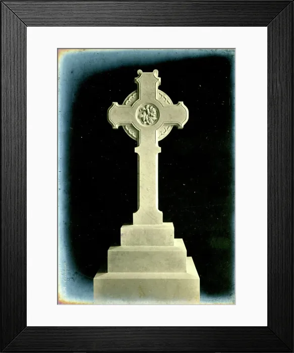 Framed Print : Funerary Monument - Cross Framed Print : Funerary Monument - Cross