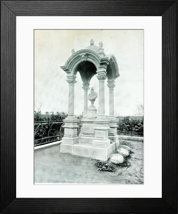 Framed Print : Funerary Monument - Stone Canopy Framed Print : Funerary Monument - Stone Canopy