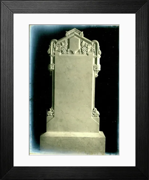 Framed Print : Artistic Memorial Headstone Gravestone Grave Framed Print : Artistic Memorial Headstone Gravestone Grave