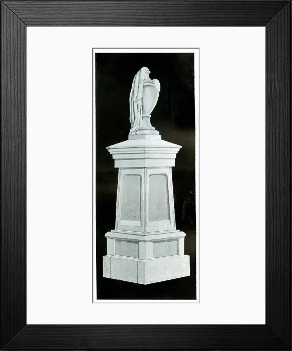 Framed Print : Funerary Monument - Urn on Plinth Framed Print : Funerary Monument - Urn on Plinth