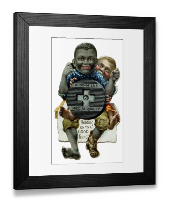 Framed Print : Cutout advertisement for Wood Milne rubber heels Framed Print : Cutout advertisement for Wood Milne rubber heels