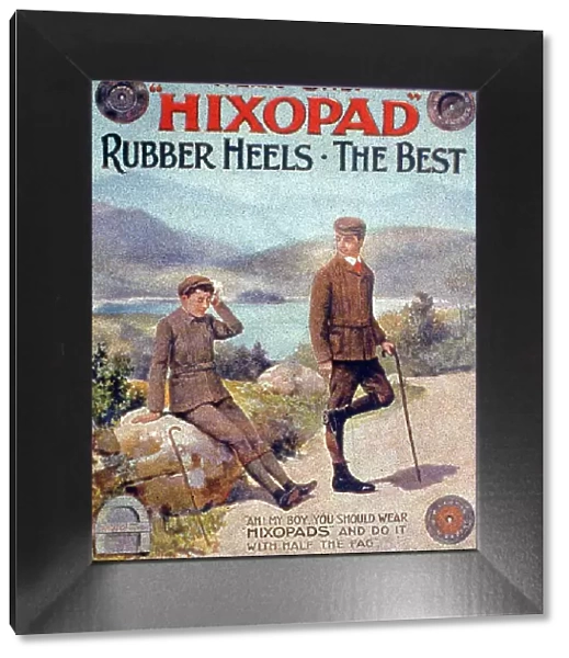 Advertisement for Hixopad rubber heels