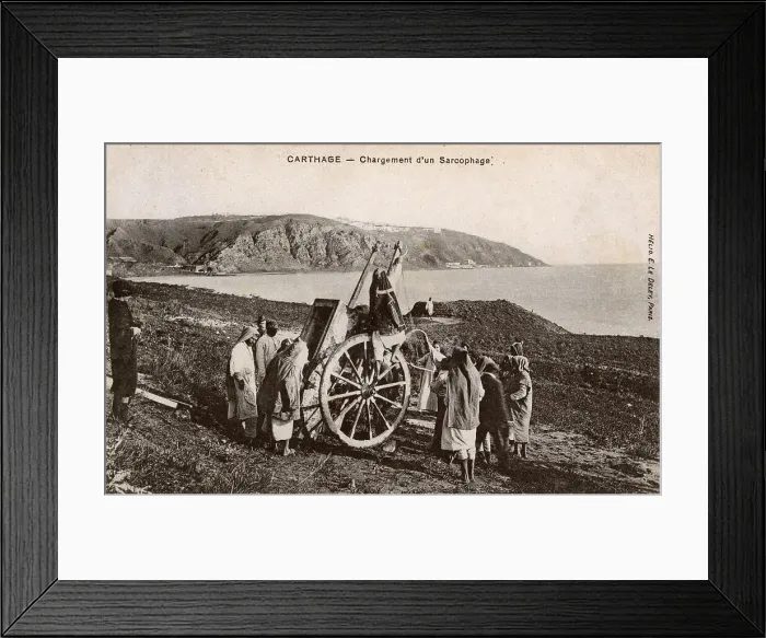 Framed Print : Loading a sarcophagus, Carthage, Tunisia, North Africa Framed Print : Loading a sarcophagus, Carthage, Tunisia, North Africa