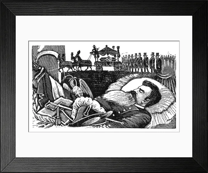 Framed Print : Death and funeral of General Manuel Gonzalez, Mexico Framed Print : Death and funeral of General Manuel Gonzalez, Mexico