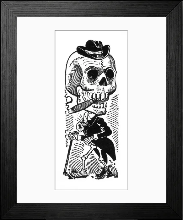 Framed Print : Calavera of the Dandy, Mexico Framed Print : Calavera of the Dandy, Mexico