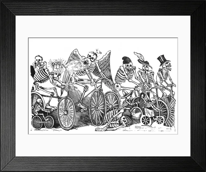 Framed Print : Calavera of the Newspapers, Mexico Framed Print : Calavera of the Newspapers, Mexico