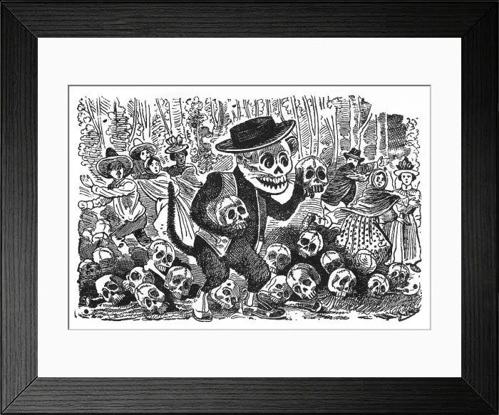 Framed Print : Calavera of the Purring Cat, Mexico Framed Print : Calavera of the Purring Cat, Mexico