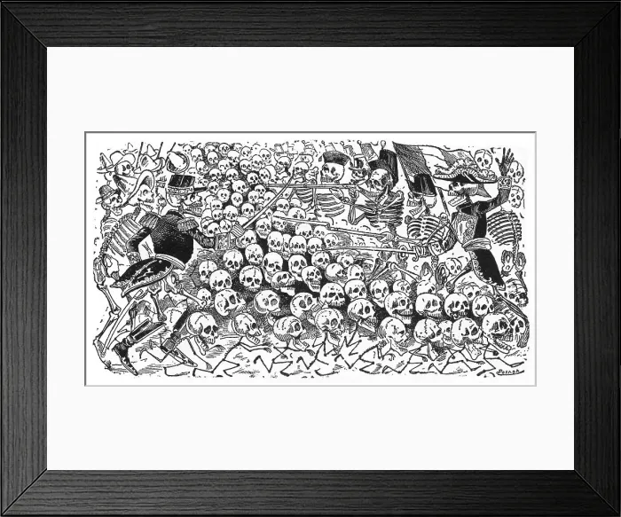 Framed Print : Mexico 1860s Mexican Comic Humour Death Macabre Framed Print : Mexico 1860s Mexican Comic Humour Death Macabre