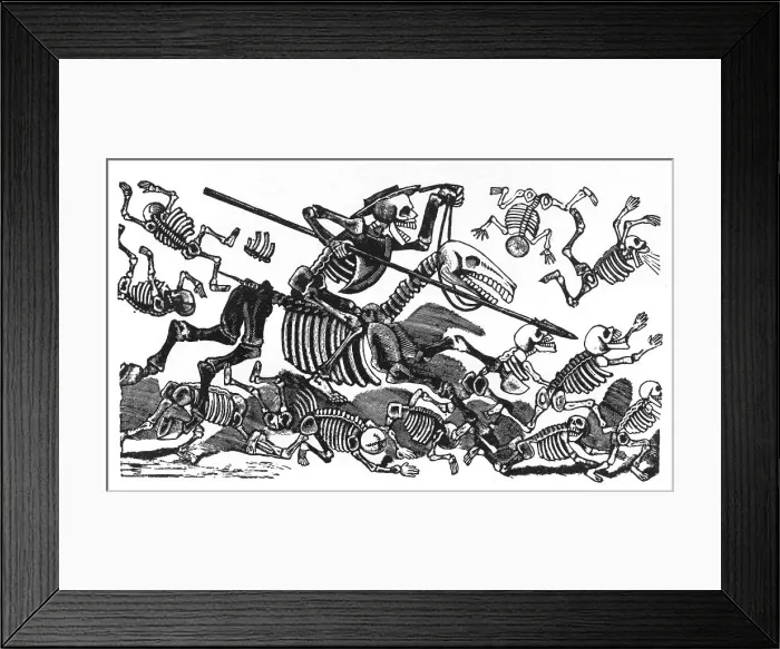 Framed Print : Calavera Mexico 1900s Death Skull Bones Mexican Framed Print : Calavera Mexico 1900s Death Skull Bones Mexican