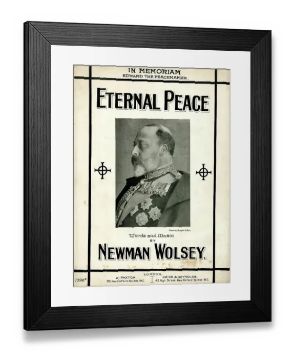 Framed Print : Music cover, Eternal Peace, In Memoriam Framed Print : Music cover, Eternal Peace, In Memoriam