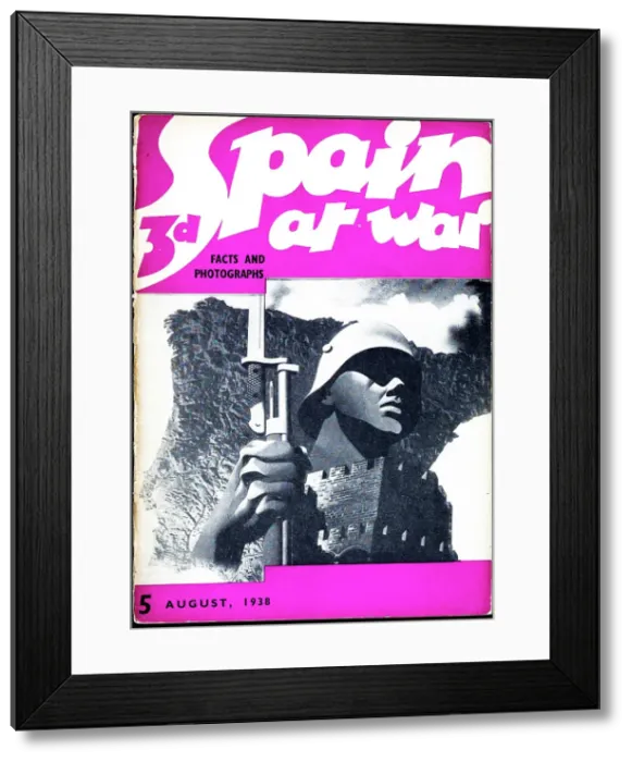 Framed Print : Spanish Civil War Pamphlet Cover Illustration Framed Print : Spanish Civil War Pamphlet Cover Illustration