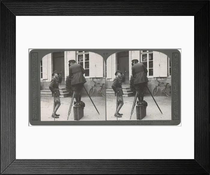 Framed Print : Edward, Prince of Wales, with photographer, WW1 Framed Print : Edward, Prince of Wales, with photographer, WW1
