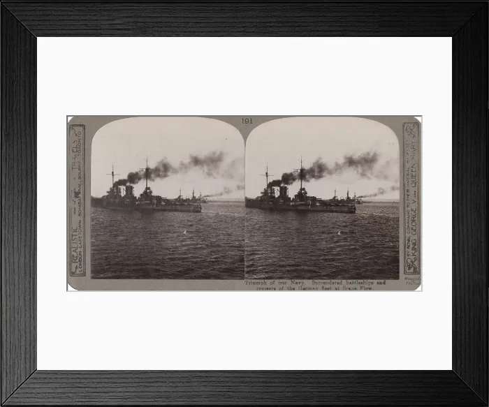 Framed Print : Surrendered German ships at Scapa Flow, WW1 Framed Print : Surrendered German ships at Scapa Flow, WW1