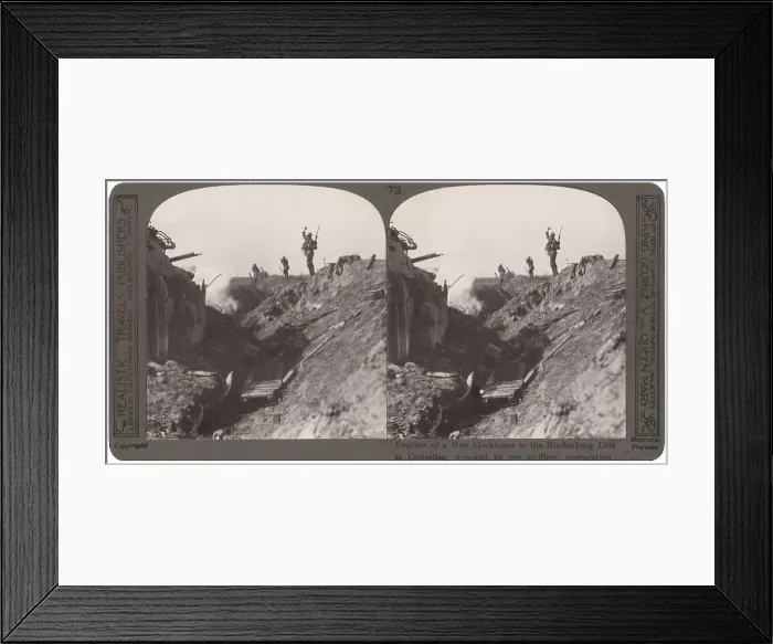 Framed Print : Captured German blockhouse at Croiselles, WW1 Framed Print : Captured German blockhouse at Croiselles, WW1