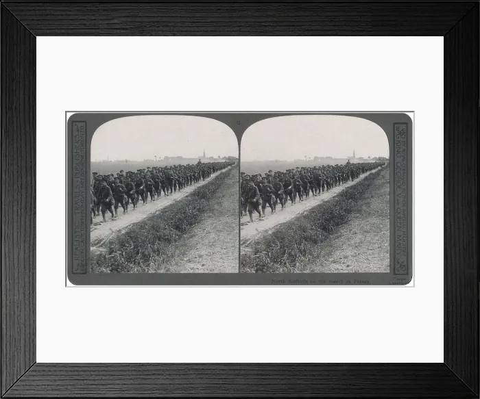 Framed Print : North Staffordshire regiment mobilised, WW1 Framed Print : North Staffordshire regiment mobilised, WW1