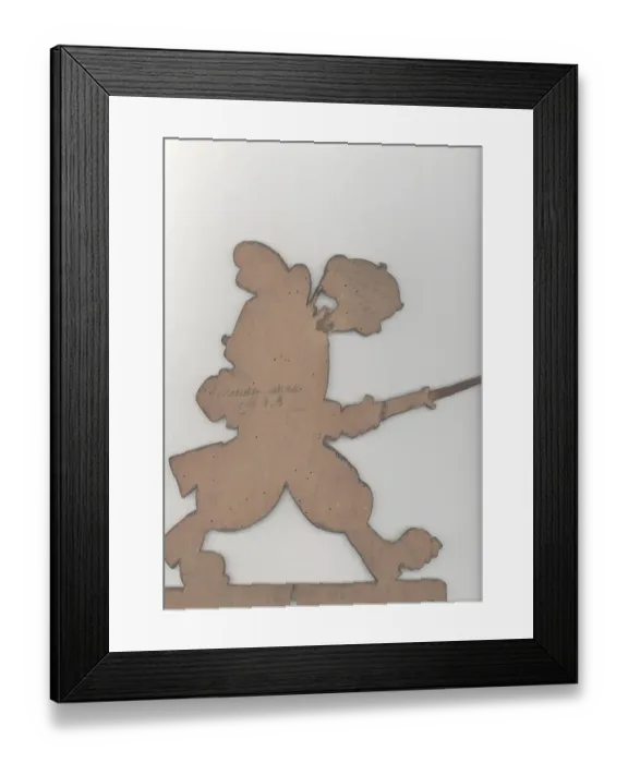 Framed Print : Return from hunting, cutout figure by G Boudard, WW1 Framed Print : Return from hunting, cutout figure by G Boudard, WW1