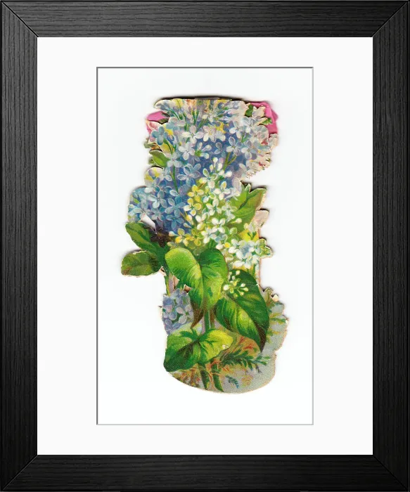 Framed Print : Greetings card in the shape of a bunch of flowers Framed Print : Greetings card in the shape of a bunch of flowers