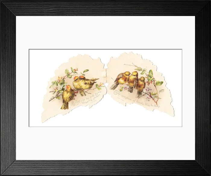 Framed Print : Christmas card in the shape of a leaf Framed Print : Christmas card in the shape of a leaf
