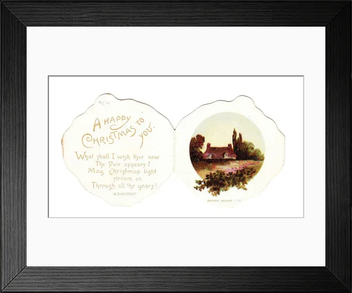 Framed Print : Late Victorian 1890s Card Cards Greetings Food Framed Print : Late Victorian 1890s Card Cards Greetings Food