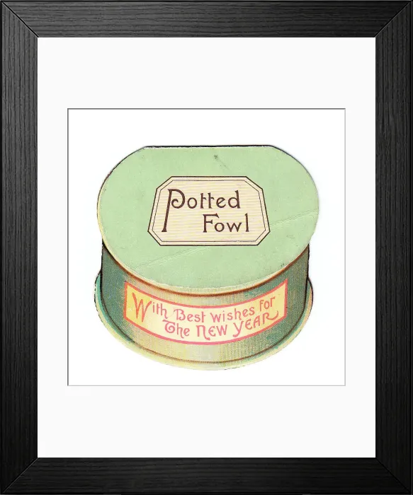 Framed Print : Late Victorian 1890s Greetings Card Food Pale Framed Print : Late Victorian 1890s Greetings Card Food Pale