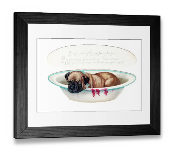 Framed Print : Christmas card in the shape of a pie Framed Print : Christmas card in the shape of a pie