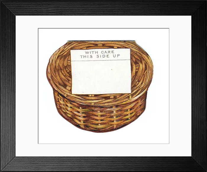 Framed Print : Victorian 1890s Card Greetings Round Circular Framed Print : Victorian 1890s Card Greetings Round Circular