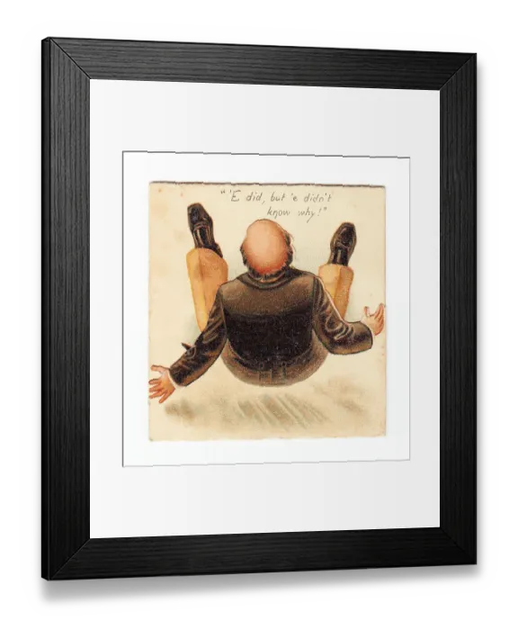 Framed Print : Late Victorian 1890s Card Cards Greetings Man Framed Print : Late Victorian 1890s Card Cards Greetings Man